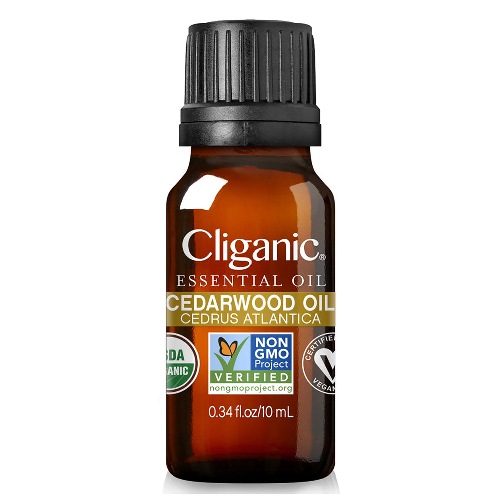 Cedarwood essential oil used in aromatherapy diffuser