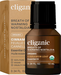Cliganic Cinnamon Leaf Essential Oil bottle