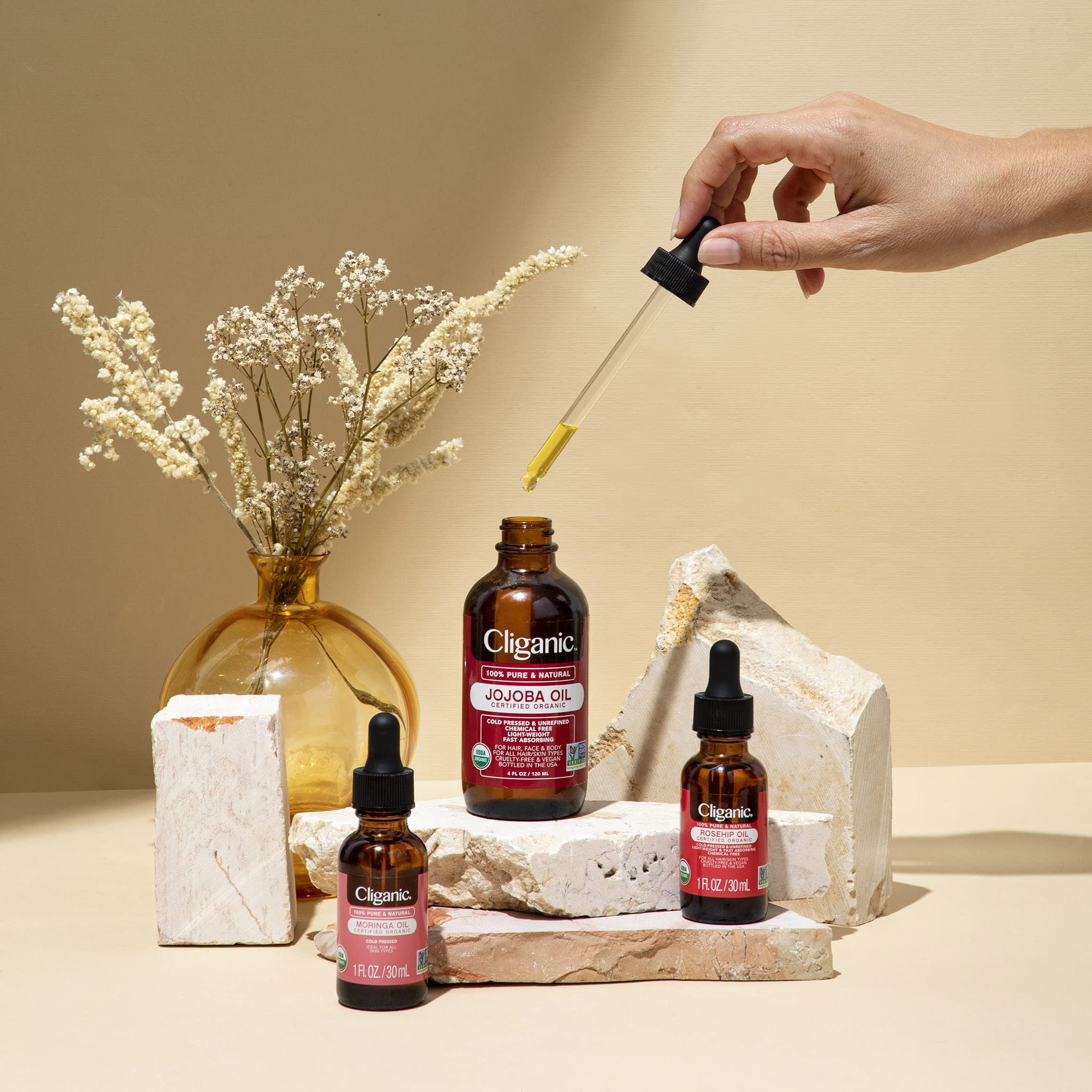USDA Organic Certified Moringa Oil packaging