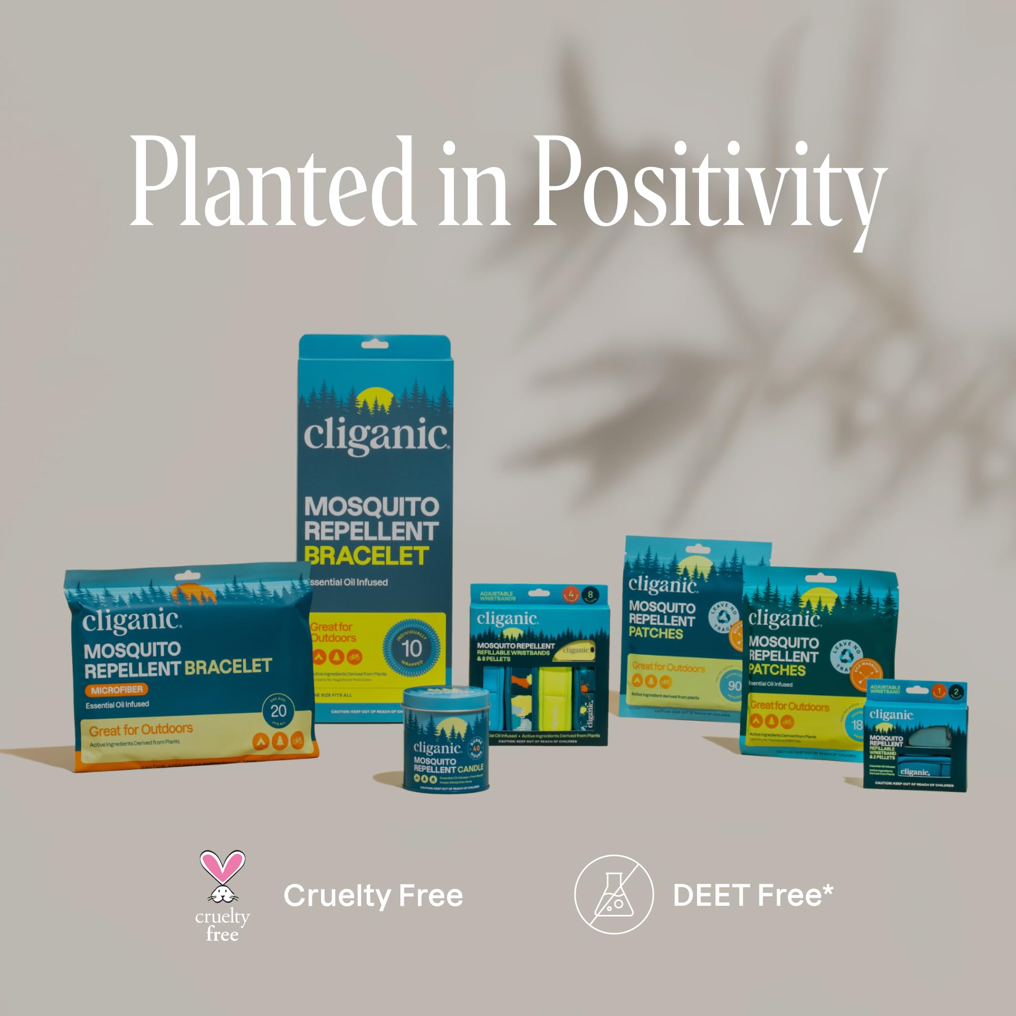 Cliganic stickers on clothing or gear offer convenient, DEET-free outdoor protection.