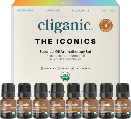 Cliganic Gift Set packaging - Top 8 Iconics