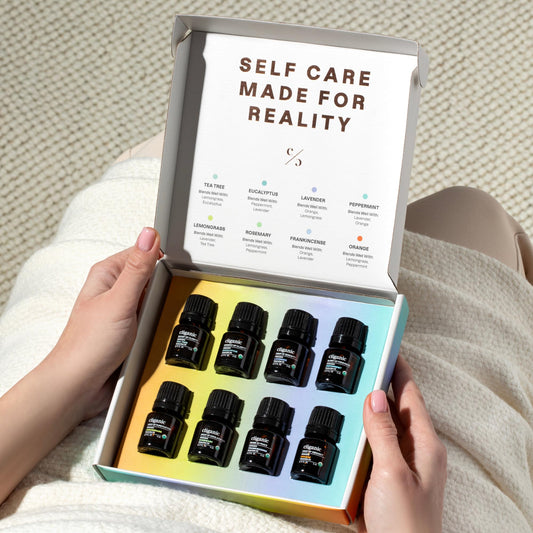 Gift set closed - packaging view with product name