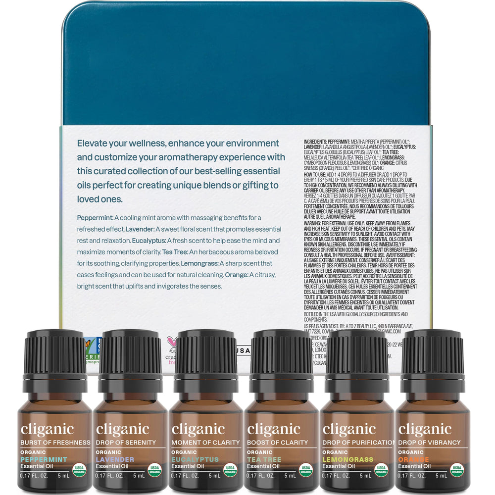 Lemongrass and orange essential oils bottles