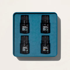 Tea tree essential oil bottle in Cliganic Gift Set.