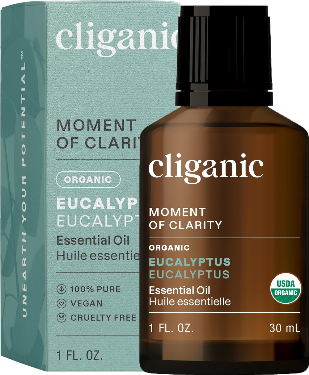 Cliganic Organic Eucalyptus Essential Oil – 100% pure bottle