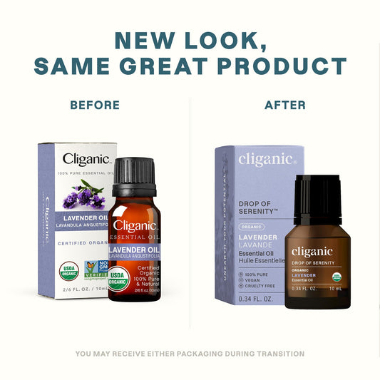 Packaging featuring USDA Organic certification for lavender oil