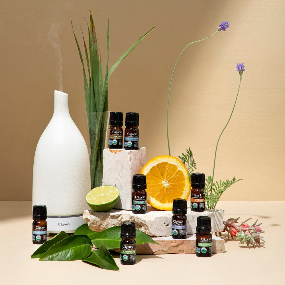 Aromatherapy diffuser with orange essential oil