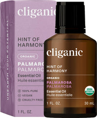 Cliganic Palmarosa essential oil 1 oz bottle