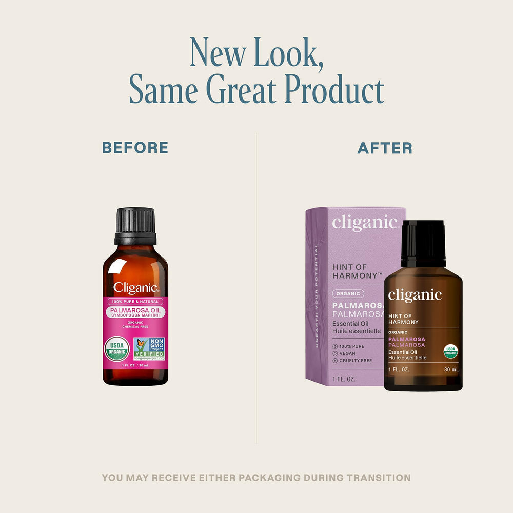 Packaging box for Cliganic Palmarosa essential oil