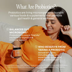 Close-up of Cliganic probiotic gummies bottle