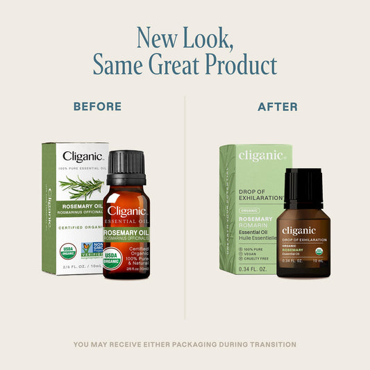 Rosemary essential oil bottle with dropper cap