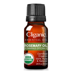 Ingredients and 100% Pure Rosemary Oil text