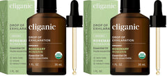 Cliganic Organic Rosemary Essential Oil bottle with dropper