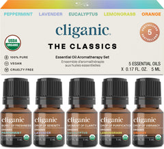 Peppermint essential oil from Cliganic Top 5 Classics set