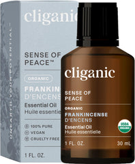 Bottle of Cliganic USDA Organic Frankincense Essential Oil 1oz