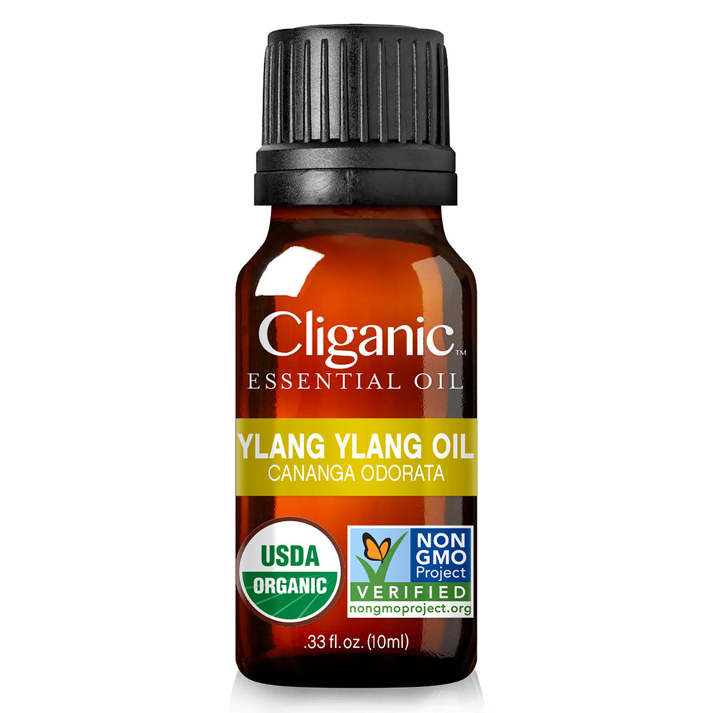 Pure single-ingredient Ylang Ylang essential oil bottle
