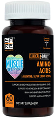 Bottle of CLINICAL DAILY Acetyl L-Carnitine Alpha Lipoic Acid 60 capsules