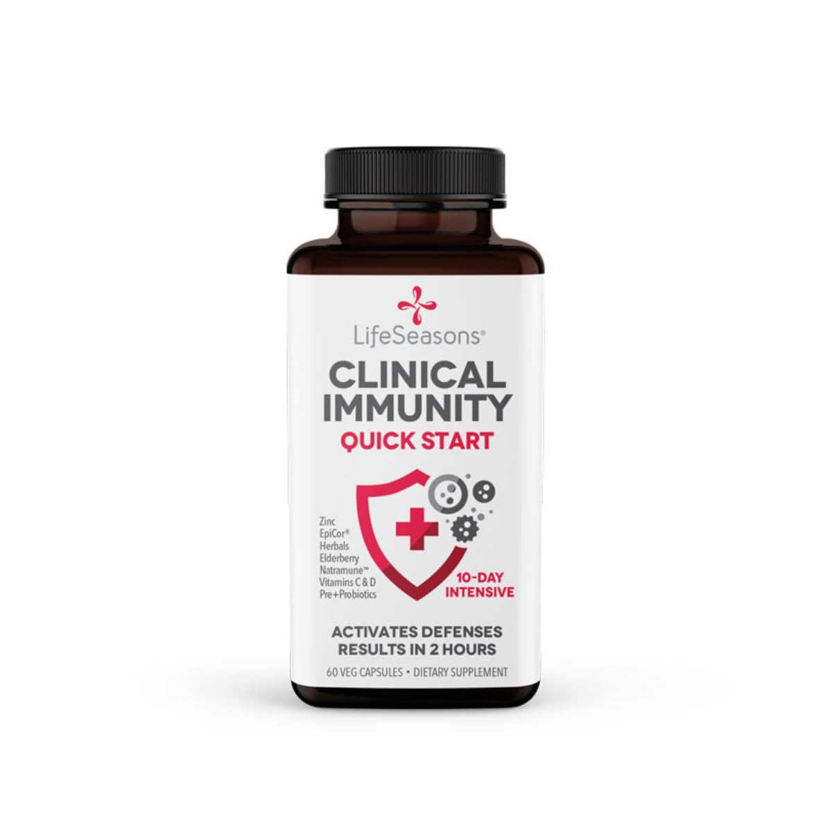 Clinical Immunity Quick-Start bottle and label