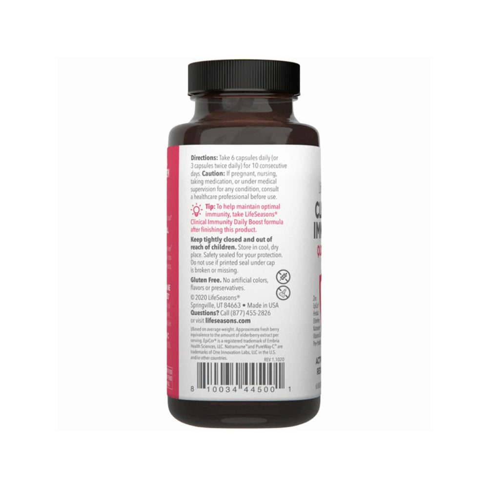 LifeSeasons Clinical Immunity Quick-Start product box and bottle