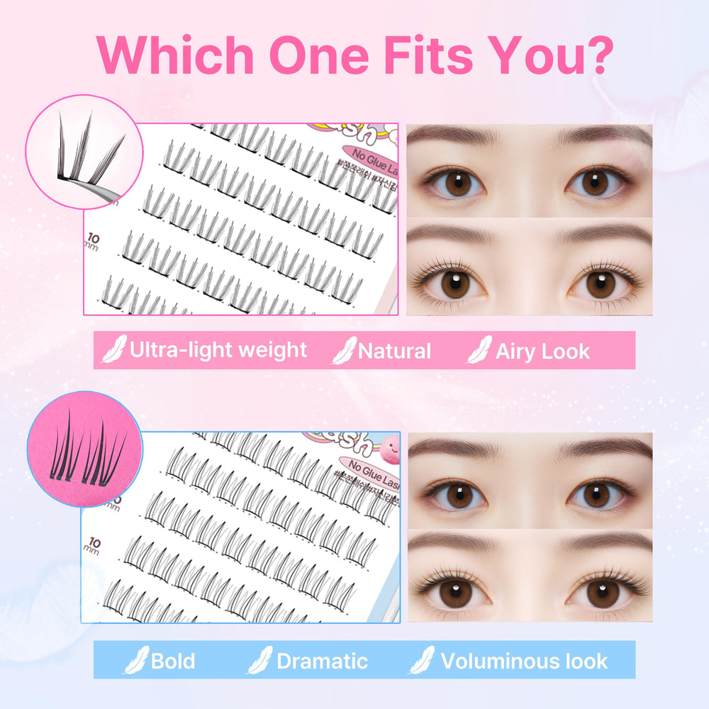 CLIONE PRIME long-lasting-hold shot suggests all-day wear with secure lash stay.
