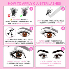 CLIONE PRIME vegan-cruelty-free badge beside lashes emphasizes ethical beauty options.
