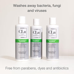 CLn BodyWash hypoallergenic badge signaling minimal irritants for sensitive skin
