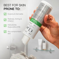 CLn BodyWash used in shower for head-to-toe cleansing by families