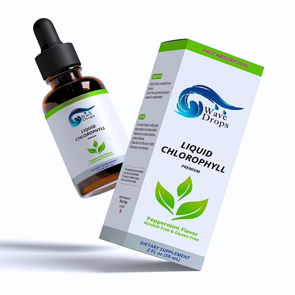 Clorophyll Liquid Drops bottle with label