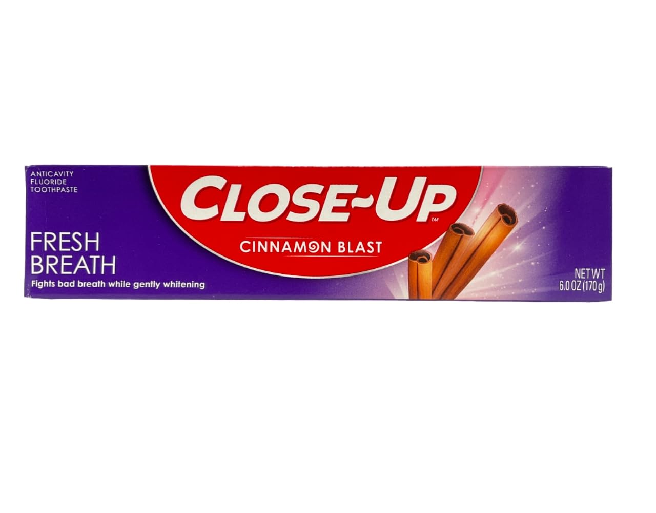 Close-Up toothpaste red gel tube with cinnamon flavor, 6 oz – image 1