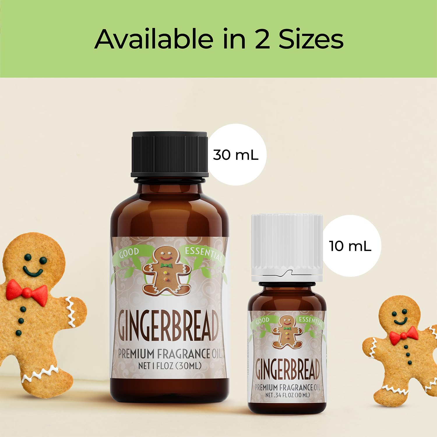 Close-up of eyedropper dispensing gingerbread fragrance oil