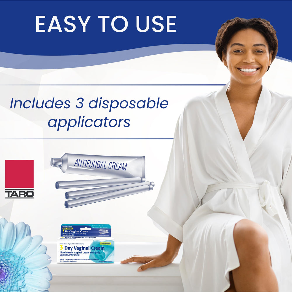 Clotrimazole 3-Day Vaginal Cream hygienic packaging promoting secure storage
