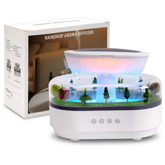 Front view of Cloud Rain Humidifier with cloud rain design