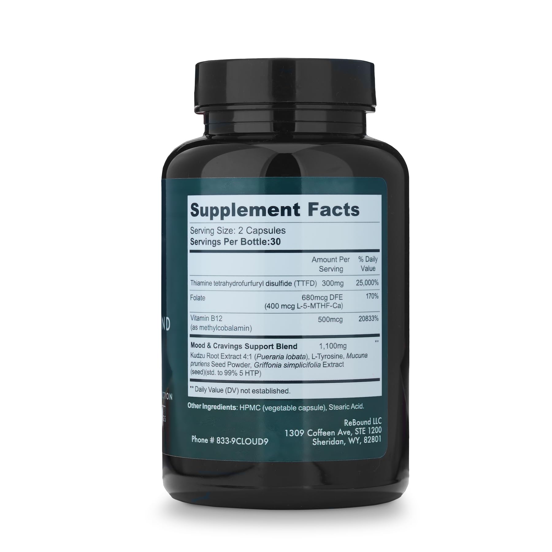 Herbal ingredients including B vitamins and milk thistle