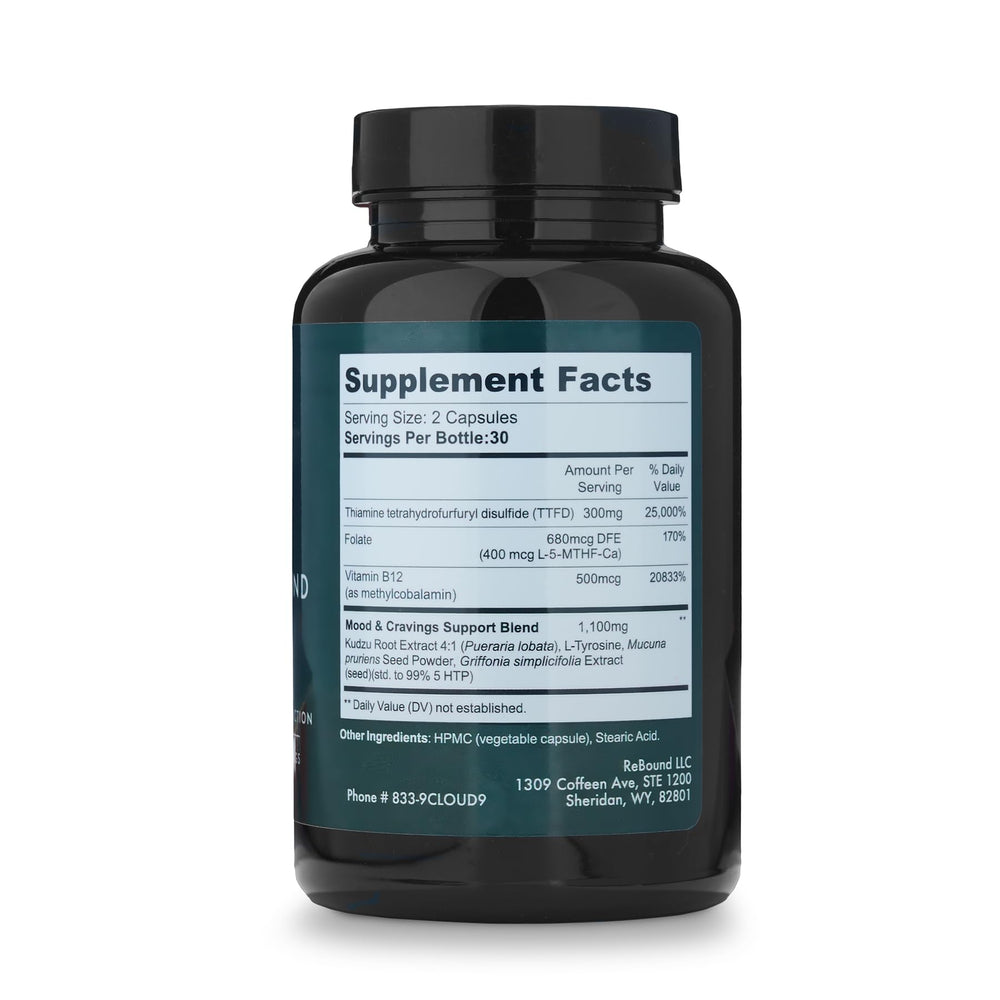 Herbal ingredients including B vitamins and milk thistle