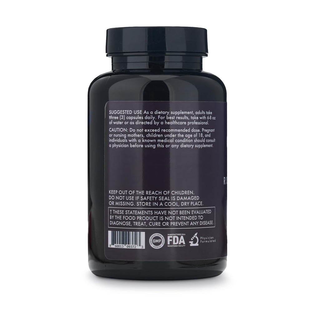 Bottle with capsules on a nightstand