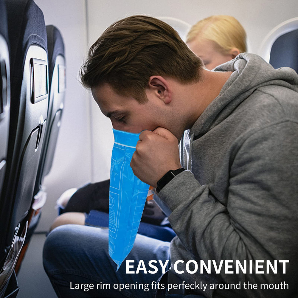 CLOUDBERG blue bag folded to portable size for travel readiness.