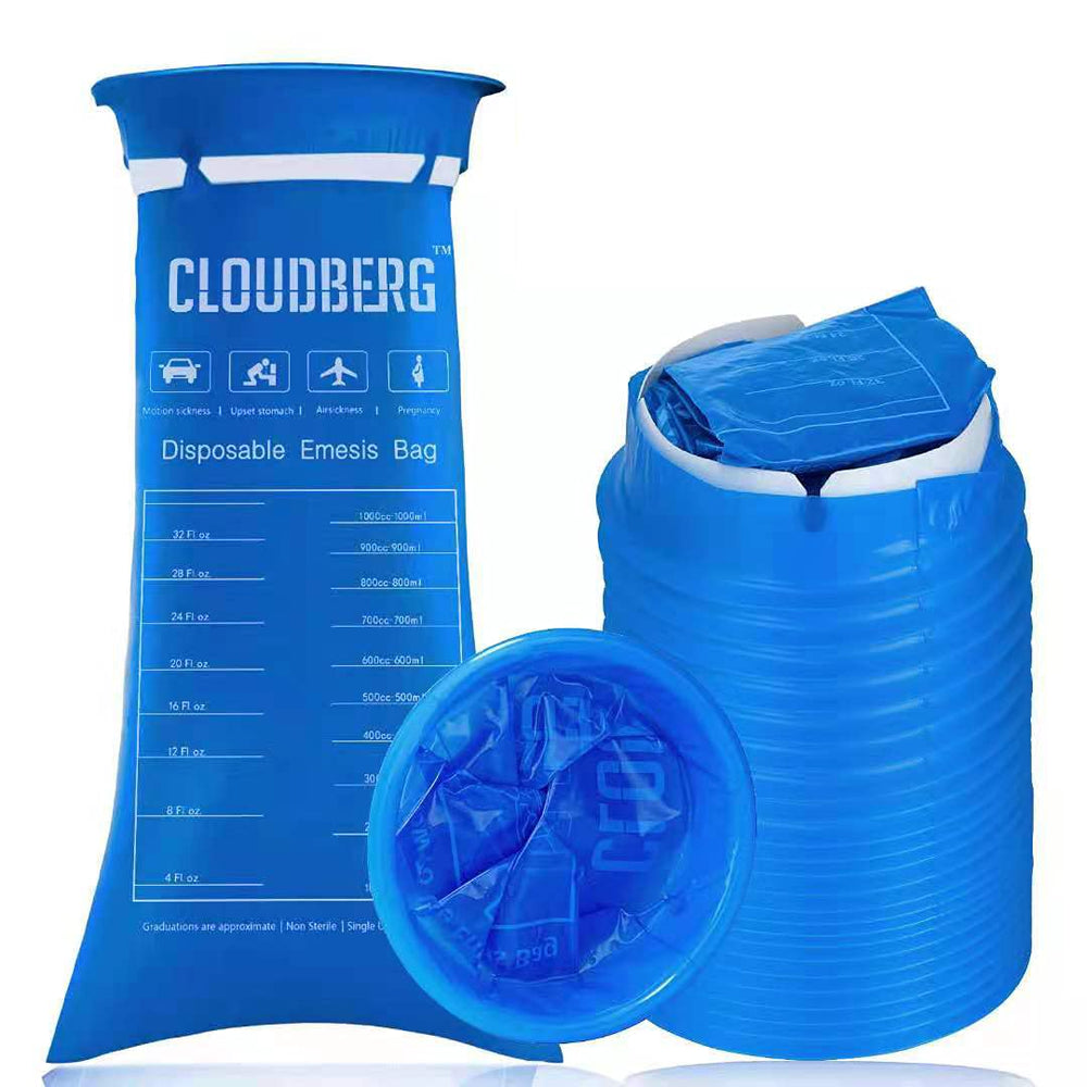 CLOUDBERG car and travel use bag fits in car, taxi, or plane journeys.