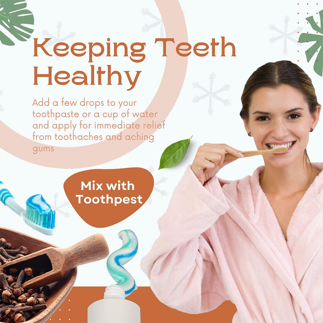 Clove essential oil used in a diffuser