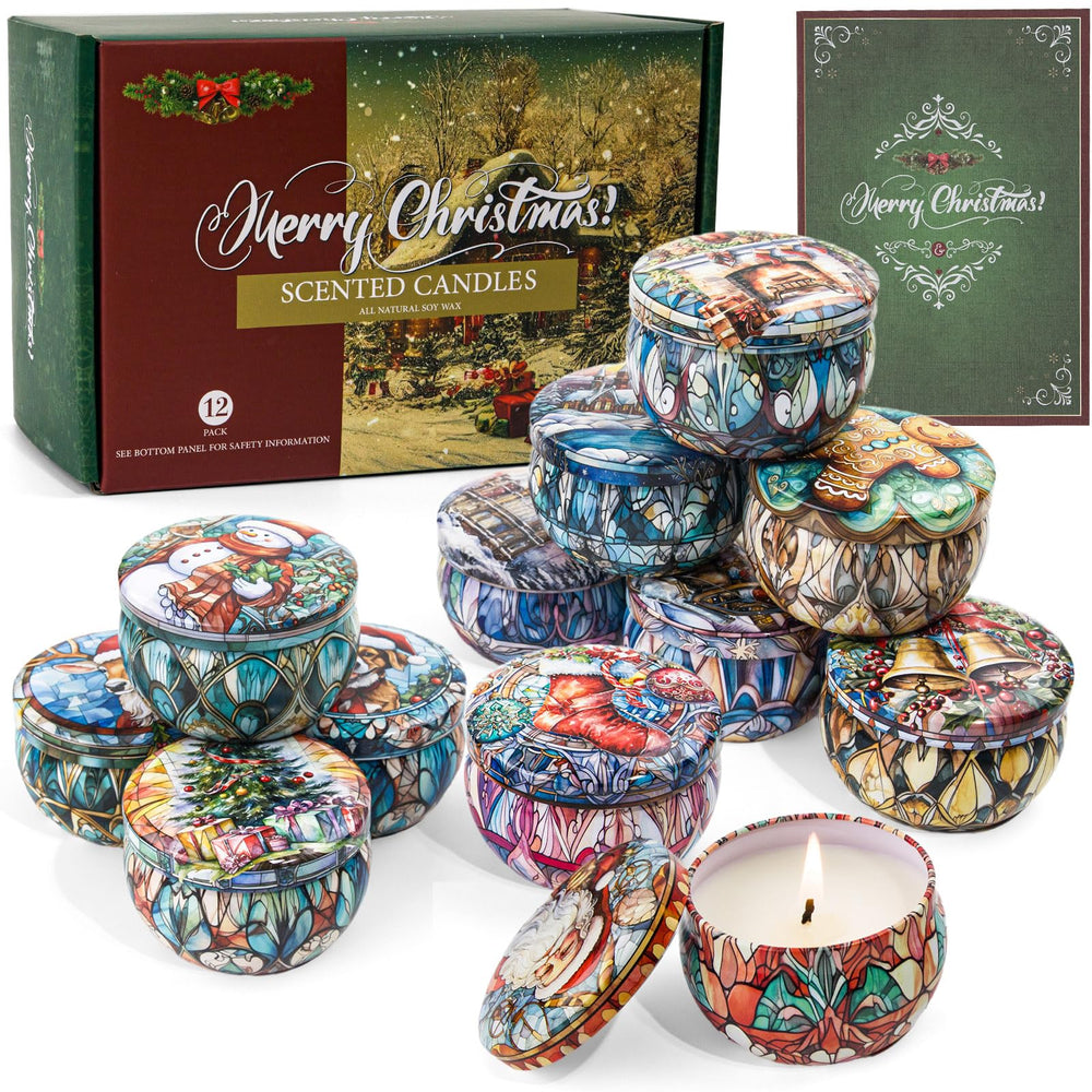 Clove scented candle in decorative tin