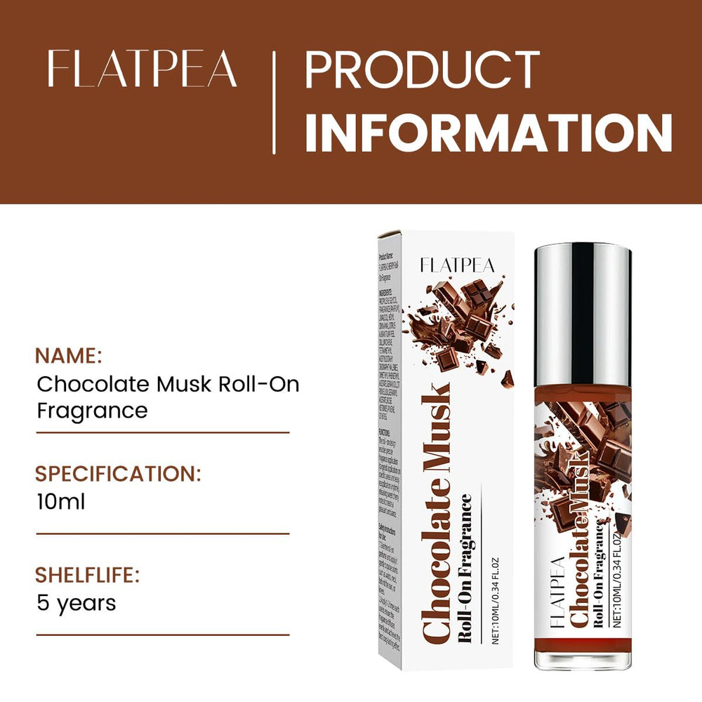 CLQFDT Chocolate Musk Roll-On sleek design stays within reach