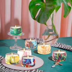 Decorative gift box packaging for the candle set
