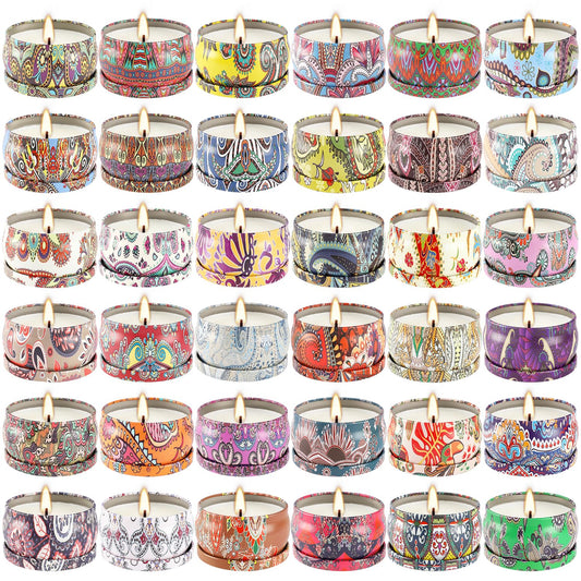 36-pack CLTNIKET scented candles in travel tin, image 1
