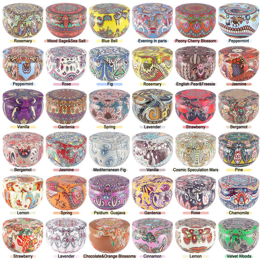 36-pack CLTNIKET scented candles in travel tin, image 2