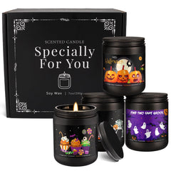 Lavender scented candle in Halloween jar by CLTNIKET