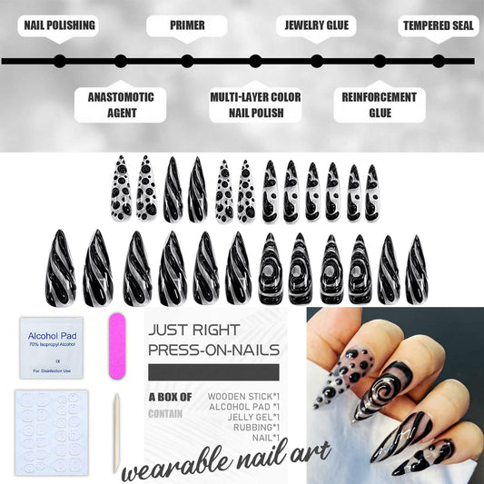 clvpai y2k 3d transparent design nails add a bold modern flair