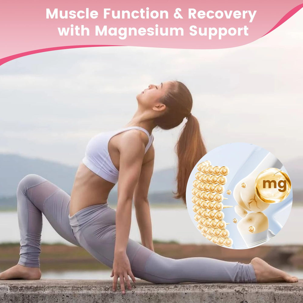 Graphic illustrating magnesium and zinc mineral support for gummies