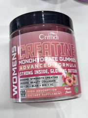 Ingredient panel for CNFHDI Creatine Gummies for Women