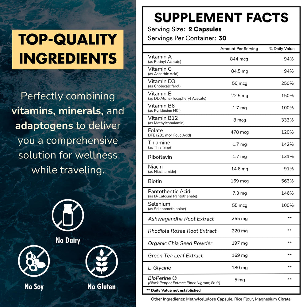 All-in-one formula with Ashwagandha, Chia and Piperine