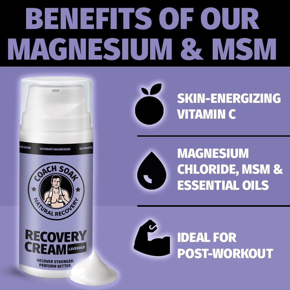 Coach Soak lavender formula for relaxation during recovery