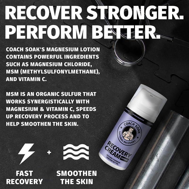 Coach Soak recovery ebook included visual indicating added wellness resource.